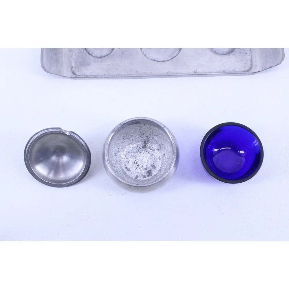 Rare Just Anderson Danish Pewter Table Setting - a‎ Set of 4 Pieces